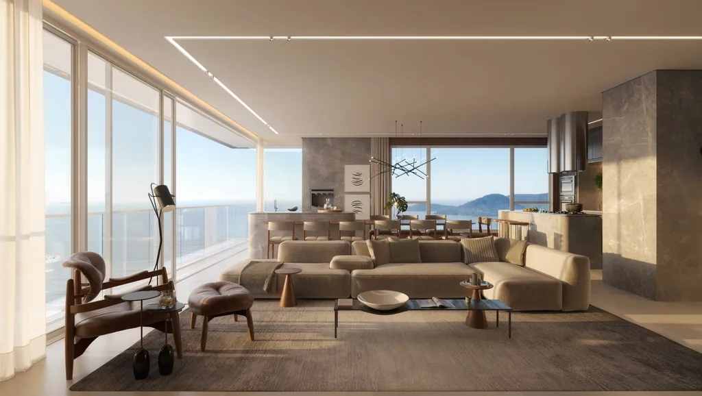Imagem Luxuoso apartamento à venda no Centro de Balneário Camboriú-SC: 4 quartos, 4 suítes, 6 banheiros, 3 vagas e 190,91m² de puro conforto!