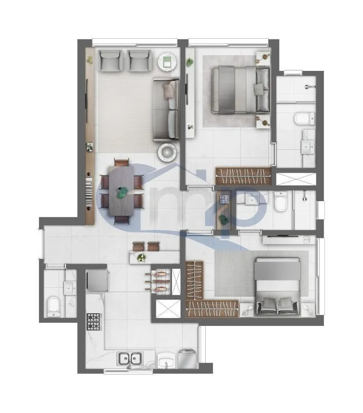 Imagem Apartamento á venda com 2 suítes no centro de Torres/RS