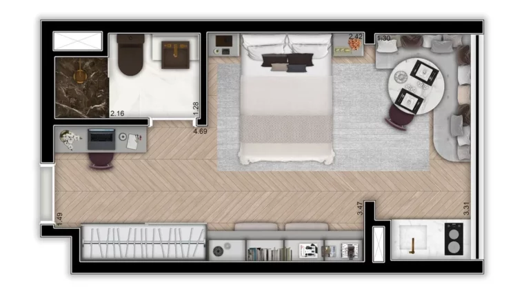 Imagem STUDIO RESIDENCIAL em São Paulo - SP, Alto da Boa Vista