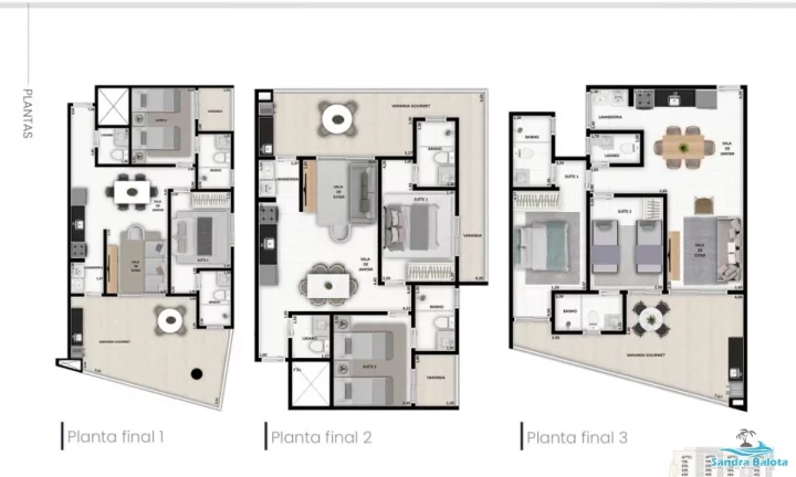 Imagem Apartamento Praia Grande/ 2 dormitórios sendo 1 suíte mais lavabo
