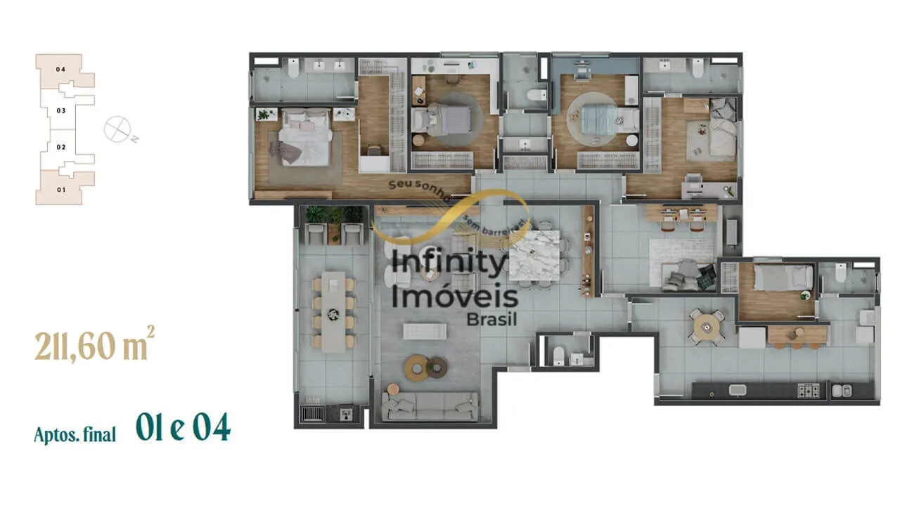 Imagem ALTO BELVEDERE MONT D´OR - Apartamento à venda no bairro Serra do Curral Del Rey - Nova Lima/MG