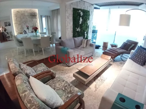 Foto do imóvel Apartamento a venda com 190m², 4 quartos, 3 suítes, dependência completa e 3 vagas na Vila Rica por R$1.900.000,00