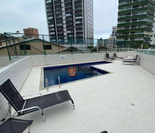 Imagem Apartamento com 2 dormitórios à venda, 72 m² por R$ 450.000 - Guilhermina - Praia Grande/SP