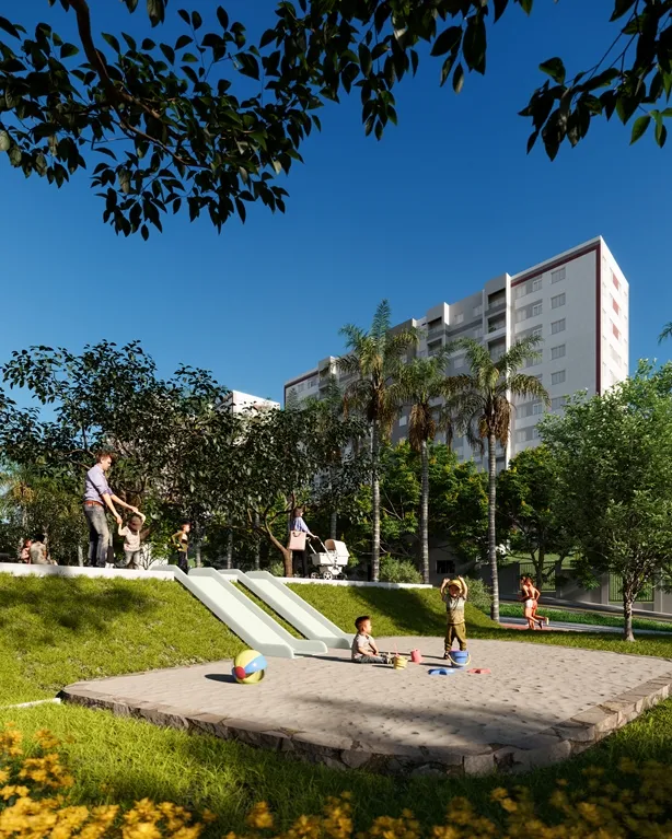 Imagem A cidade inteligente Cidade Sete Sóis, é uma verdadeira evolução no jeito de morar. E o Nascente...