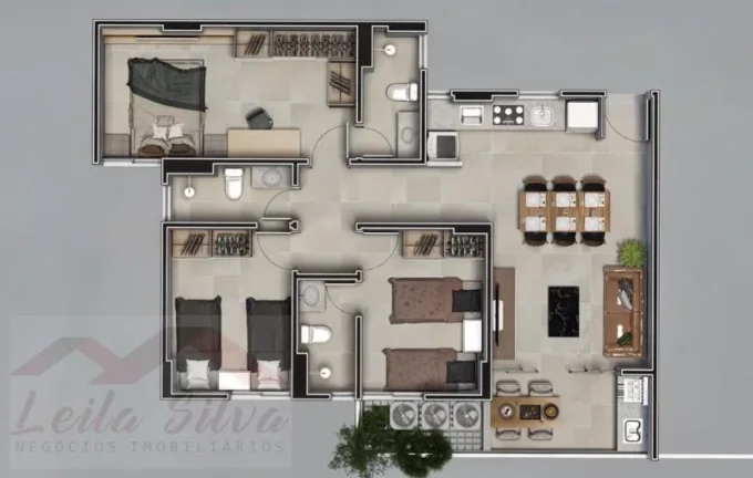Imagem Apartamento 3 dormitórios para Venda em Teresina, Fatima, 3 dormitórios, 3 suítes, 3 banheiros, 2 vagas