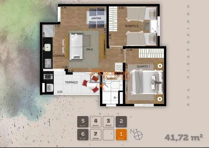 Foto do imóvel Apartamento com 2 dormitórios à venda, 41 m² por R$ 323.564,46 - Vila Rosália - Guarulhos/SP