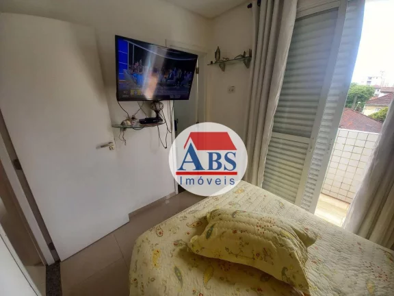Imagem Apartamento com 2 dormitórios 2 vagas à venda, 96 m² por R$ 510.000 - Campo Grande - Santos/SP Garden de Frente