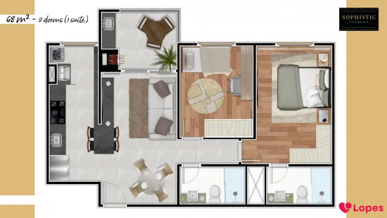 Imagem Apartamento com 3 Quartos à Venda, 83 m² em Casa Branca - Santo André