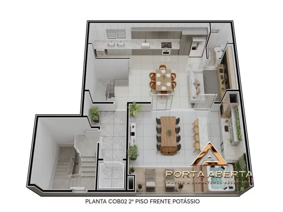 Imagem Cobertura 4 Quartos, sendo 1 Suite - Imbaubas - COD 682