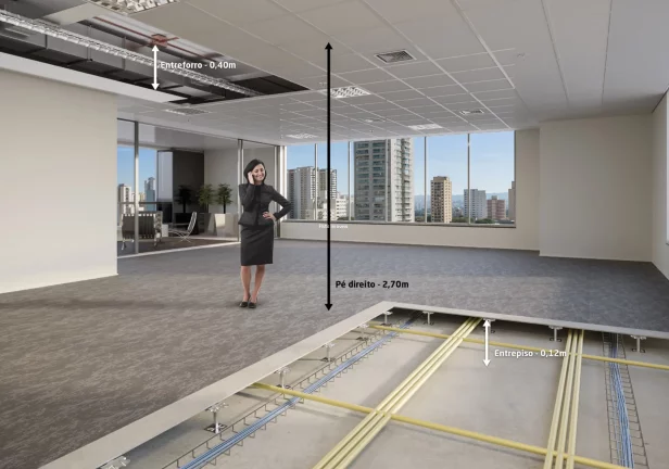 Imagem Mobilidade e Localização Estratégica: Altitude Corporate - Seu Novo Espaço Empresarial as lajes variam de 264,07m² a 440,97m²
