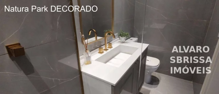 Imagem Apartamento com 3 dormitórios sendo uma suíte em condomínio park, cercado de vegetação, lagos, peixes, locais agradáveis para relaxar e área de lazer