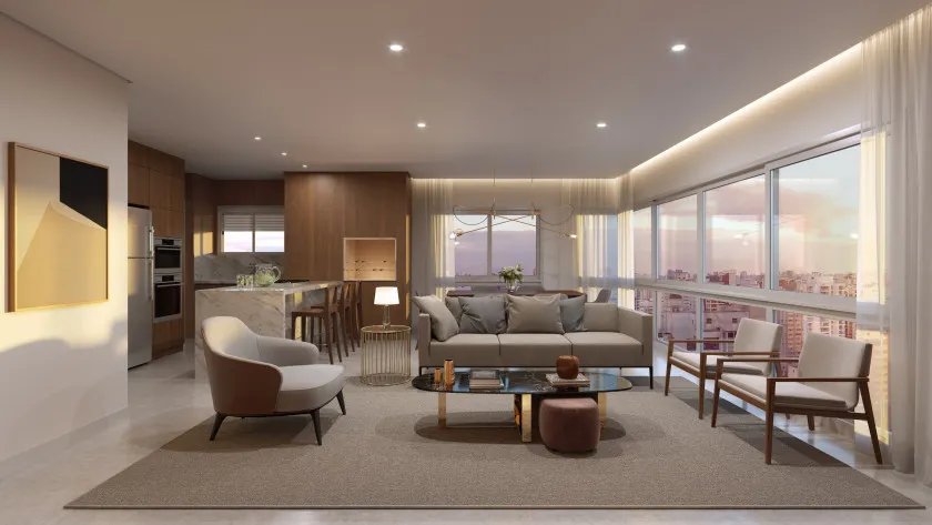 Imagem Apartamento Mobiliado e decorado 02 dormitórios para venda no bairro Navegantes em Capão da Canoa