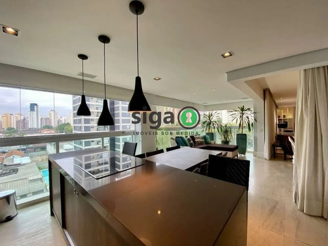 Imagem Apartamento Alto Padrão na Vila Olímpia de 3 Quartos com 3 Vagas - 210m² à Venda.