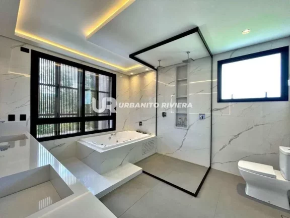 Imagem Casa contemporânea e mobiliada com 5 suítes e piscina com sauna no Módulo 11 da Riviera