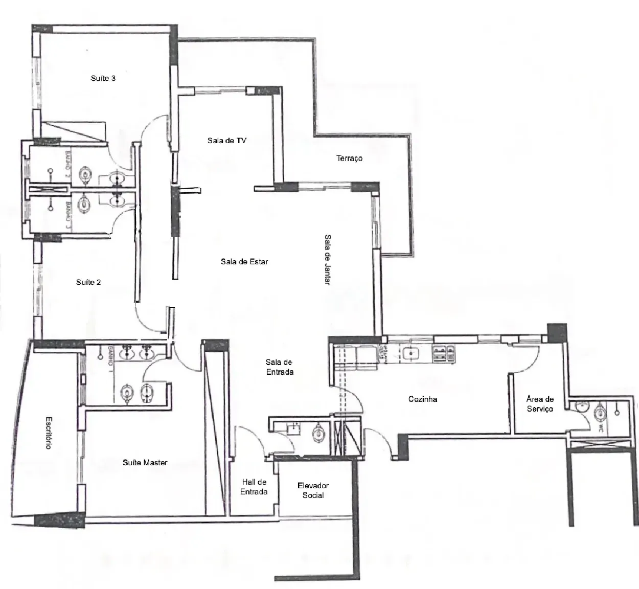Imagem Apartamento com 4 Quartos à Venda, 170 m² em Centro - Guarulhos
