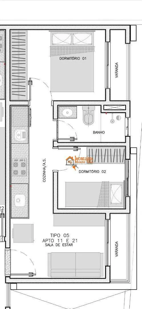 Imagem Apartamento com 2 dormitórios à venda, 33 m² por R$ 264.900,00 - Vila Constança - São Paulo/SP