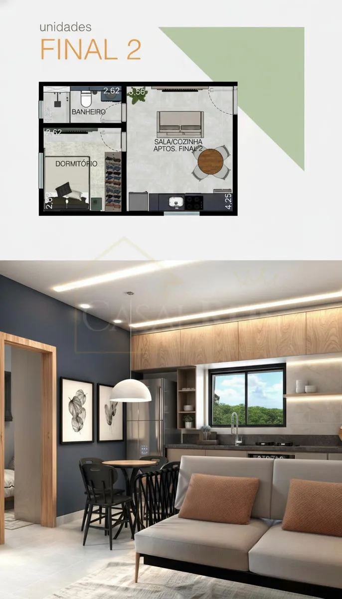 Imagem Apartamento 1 quarto à venda em Centreville, Poços de Caldas