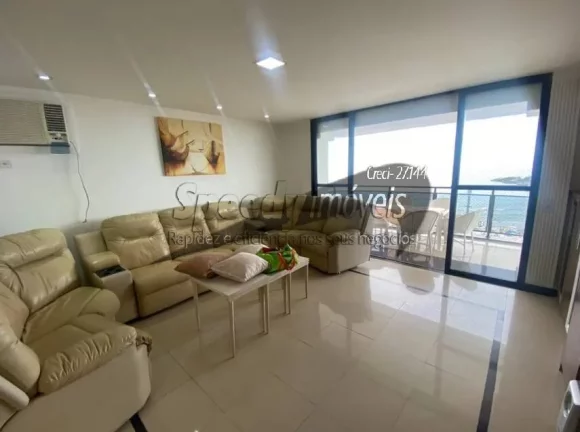 Imagem Apartamento na orla da praia do Guarujá com vista mar.