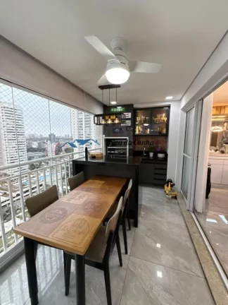 Imagem Lindo Apartamento à Venda, Condomínio Domo Life, com 3 Dormitórios, sendo 1 suíte master com closet, Varanda Gourmet, 2 vagas, Centro, São Bernardo do Campo