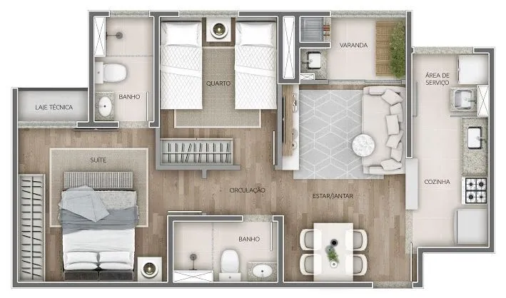 Imagem Apartamento Vila Andrade - 51M², 2 Dorms, 1 Suíte, 1 Vaga, Lazer Completo.