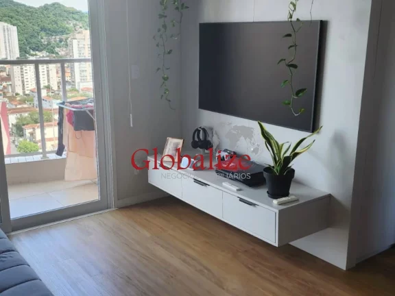 Foto do imóvel Apartamento à venda com 44m², 1 quarto, varanda, lazer completo por R$625.000,00 no Campo Grande em Santos