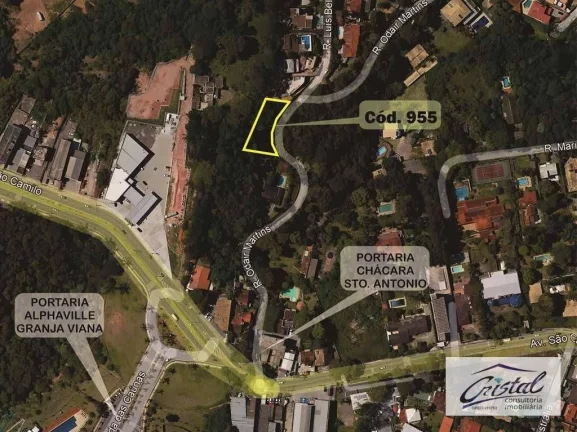 Imagem Chác. Sto Antonio - LOTE Rua Odair Martins (rua fechada), alto e com vista!