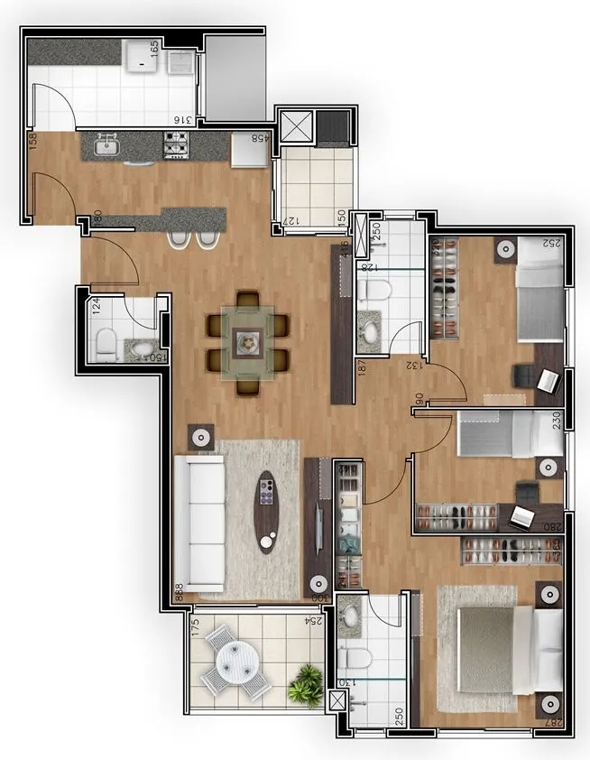 Imagem APARTAMENTO RESIDENCIAL em Curitiba - PR, Ahú