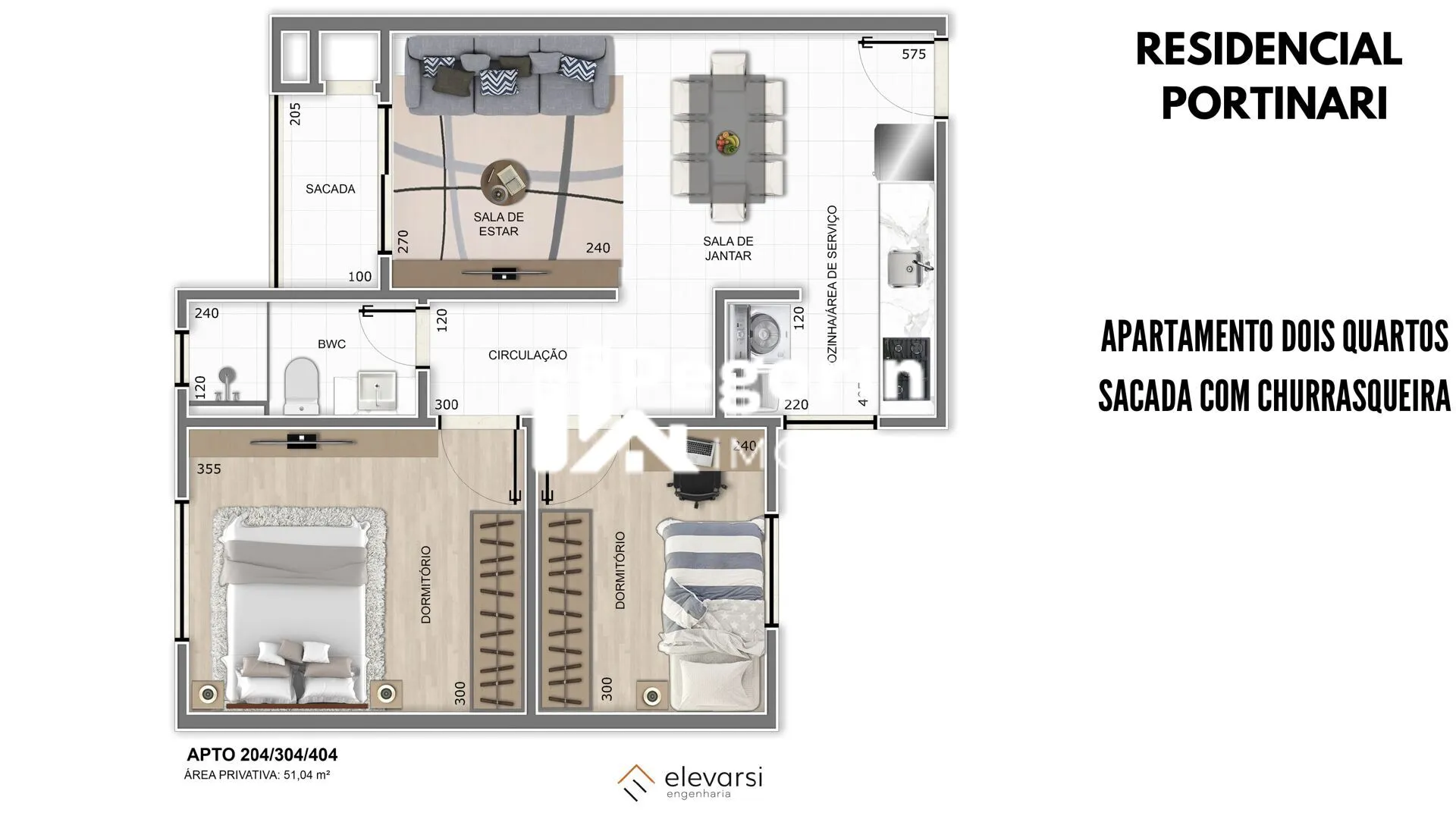 Imagem Apartamento à venda em Pinhais, Estância Pinhais, com 3 quartos, 47,82m²