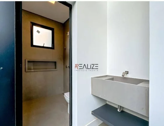 Imagem Casa moderna com 3 suítes e escritório a venda, por R$ 3.190.000 - Condomínio Alto Padrão - Indaiatuba/SP