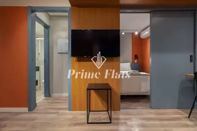 Imagem Flat disponível para venda no Hotel Hampton Park, com 31m², 1 dormitório e 1 vaga