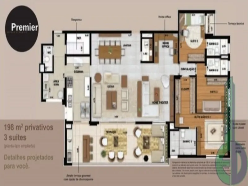 Imagem Condomínio Premier Espaço Cerâmica São Caetano, Apartamento com 4 quartos a venda espaço CerâmicA São Caetano do Sul