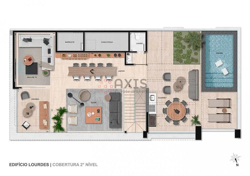 Imagem Apartamento 4 quartos em Lourdes - Lazer completo