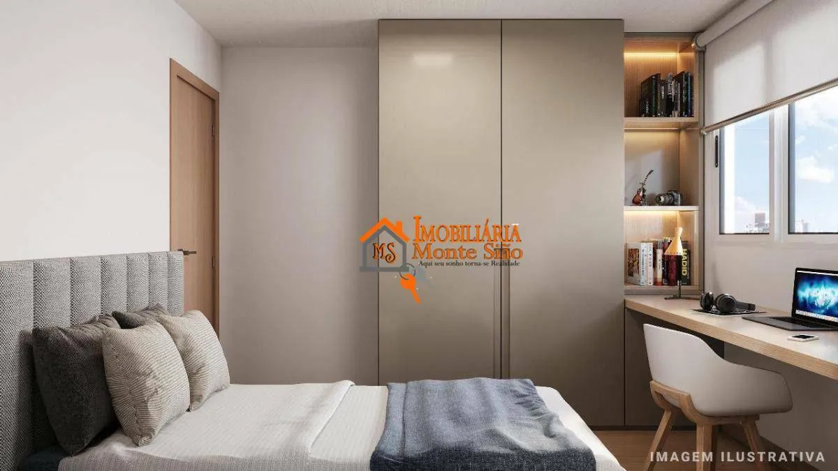 Imagem Apartamento com 2 dormitórios à venda, 37 m² por R$ 246.000 - Vila Nova Bonsucesso - Guarulhos/SP