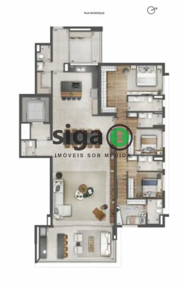 Imagem Apartamento com 04 suítes para venda no Ibirapuera, São Paulo - SP