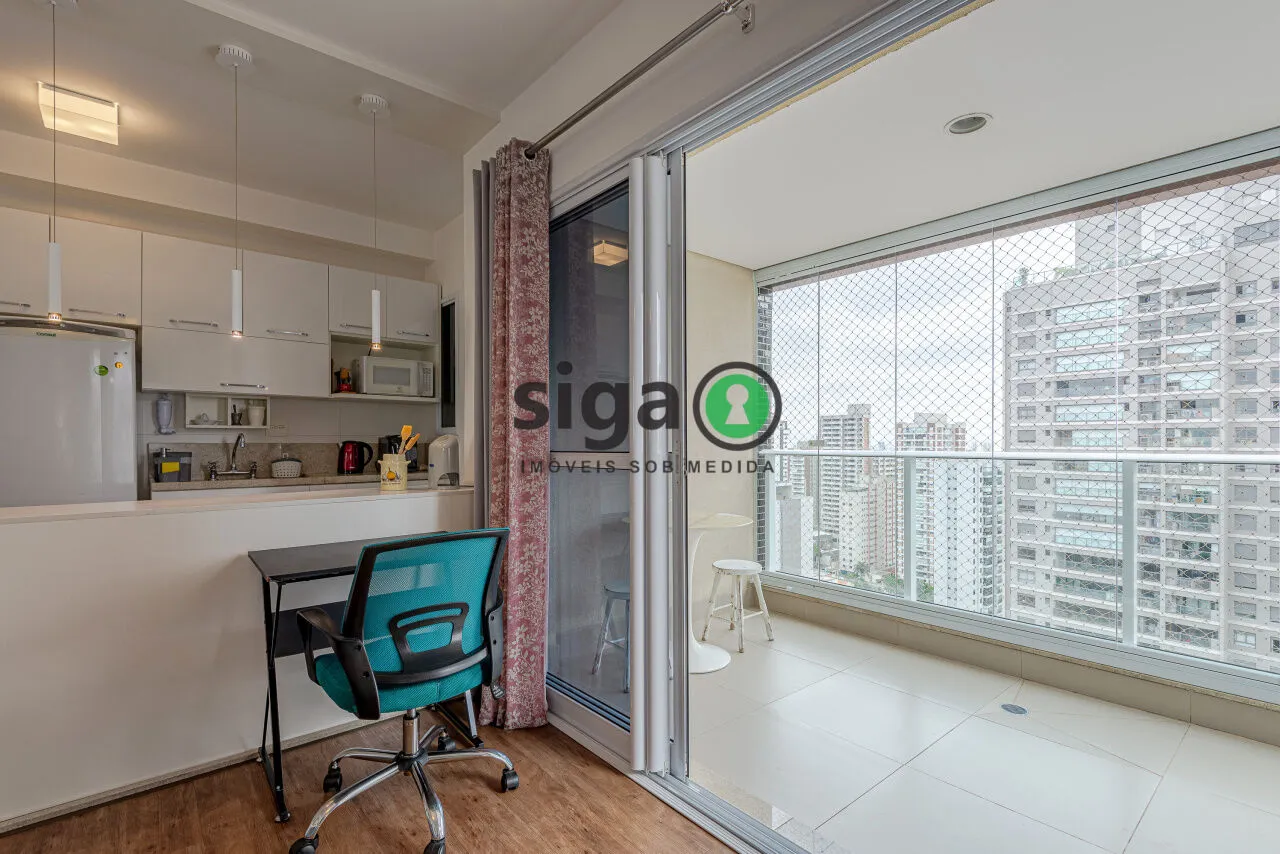 Imagem Studio de 45m² com Suíte | Mobiliado e Pronto para Morar | 300m do Metrô Ana Rosa!