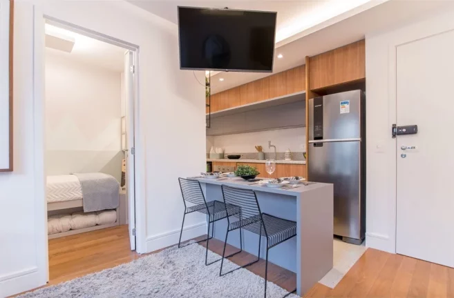 Imagem Apartamento à venda em São Paulo, República, com 2 quartos, 33,76m2