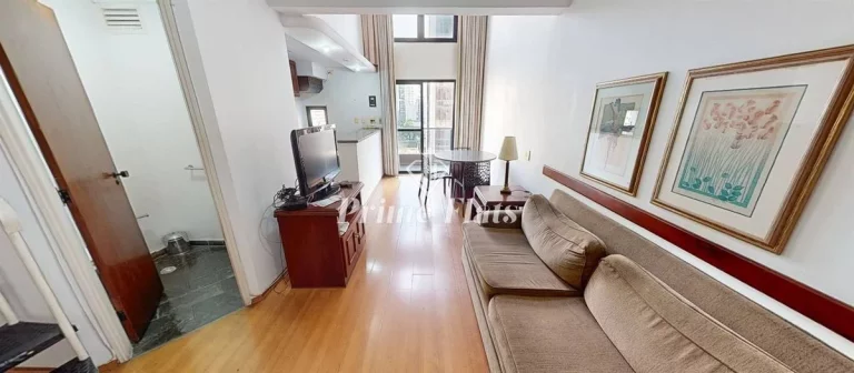 Imagem Flat disponível para venda no Place Vendome Flat Service em Moema, com 52m², 1 dormitório e 1 vaga