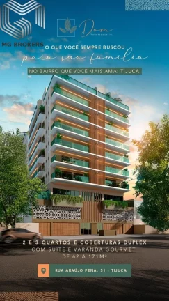 Imagem Apartamento à venda na Tijuca, Rio de Janeiro - 2 quartos, 1 suíte, lazer completo, 1 vaga de garagem, 64m² de área.Perto do Metro. Aproveite!