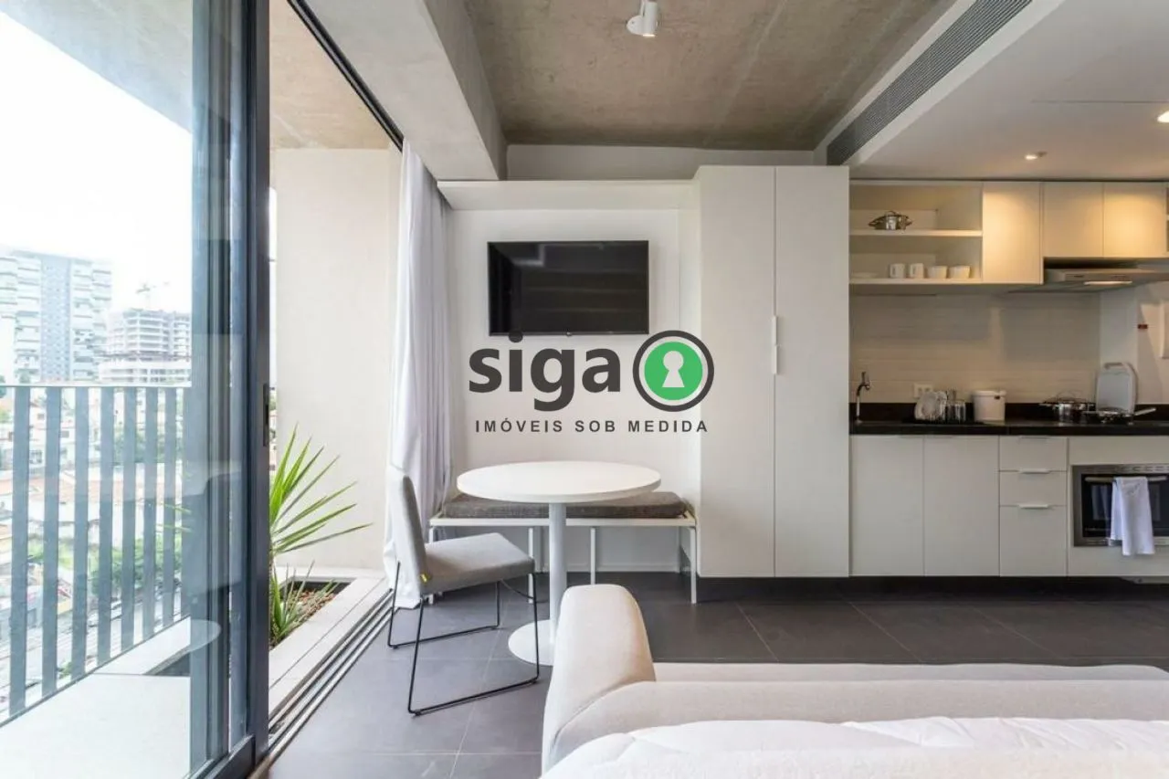Imagem STUDIO de 28m², com 1 quarto, 1 banheiro e sem vaga na Vila Madalena