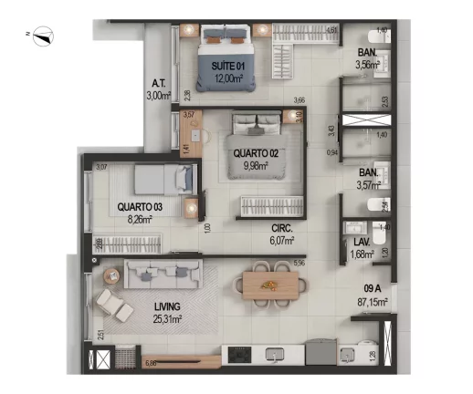 Imagem IT's - Fase 1 - Apartamento à venda no bairro Várzea - Itapema/SC