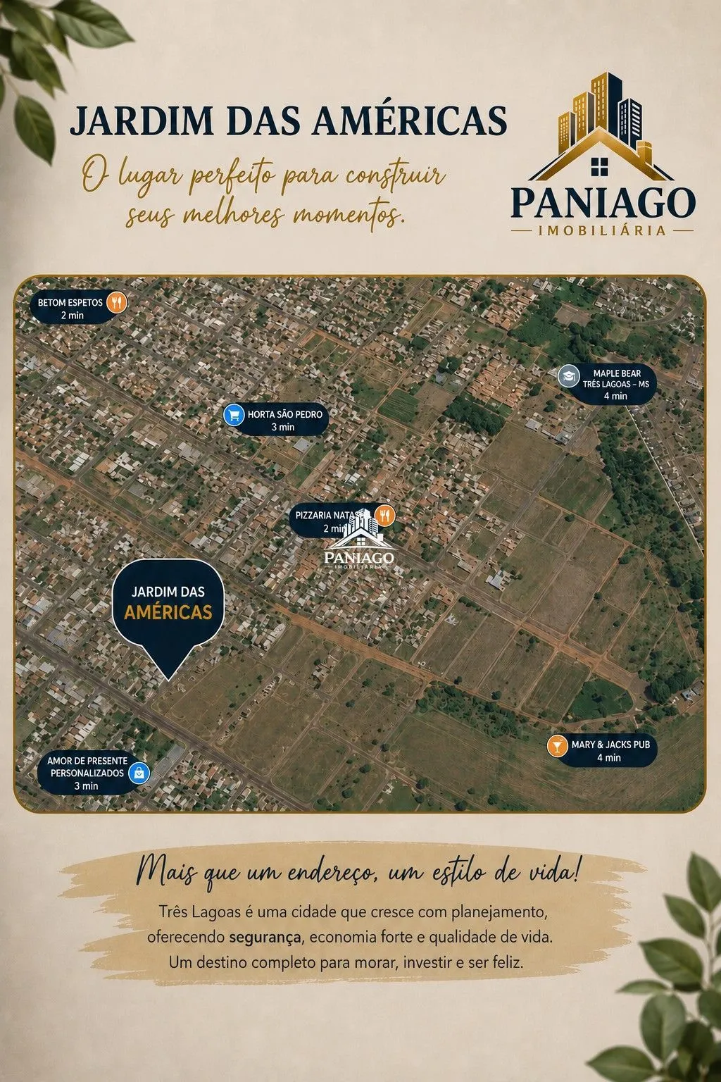 Imagem LOTES NO BAIRRO JARDIM DAS AMÉRICAS - COMERCIAIS E RESIDENCIAIS EM TRÊS LAGOAS -