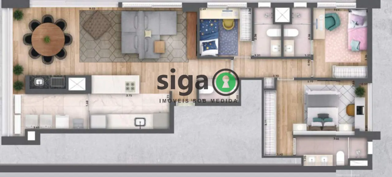 Imagem 39 Sete Perdizes: 108m² de sofisticação e conforto em localização privilegiada