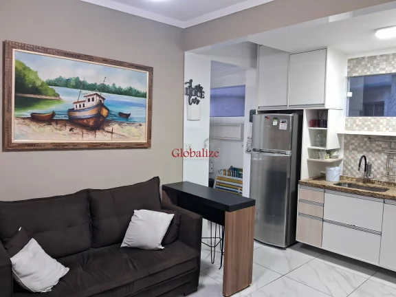 Foto do imóvel Belíssimo apartamento de 2 dormitórios em Santos no José Menino na avenida da praia à venda por R$ 480.000,00