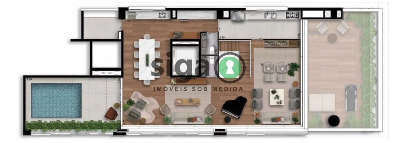 Imagem Cobertura duplex de 377m² no Jardim Paulista com exclusividade e luxo absoluto