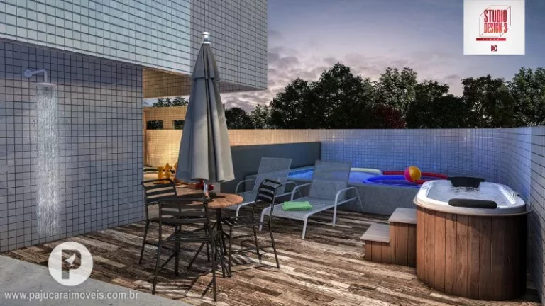 Imagem 02 quartos [60m²] ÷ em 100 meses, 250m da Praia de Pajuçara
