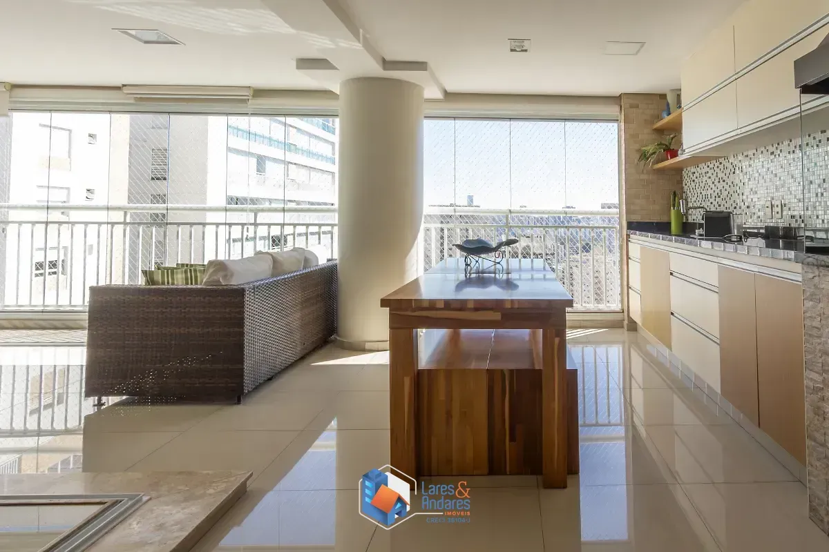 Imagem Apartamento para venda em Chácara Santo Antônio (Zona Leste) com 3 quartos, sendo 2 suítes, 179m²