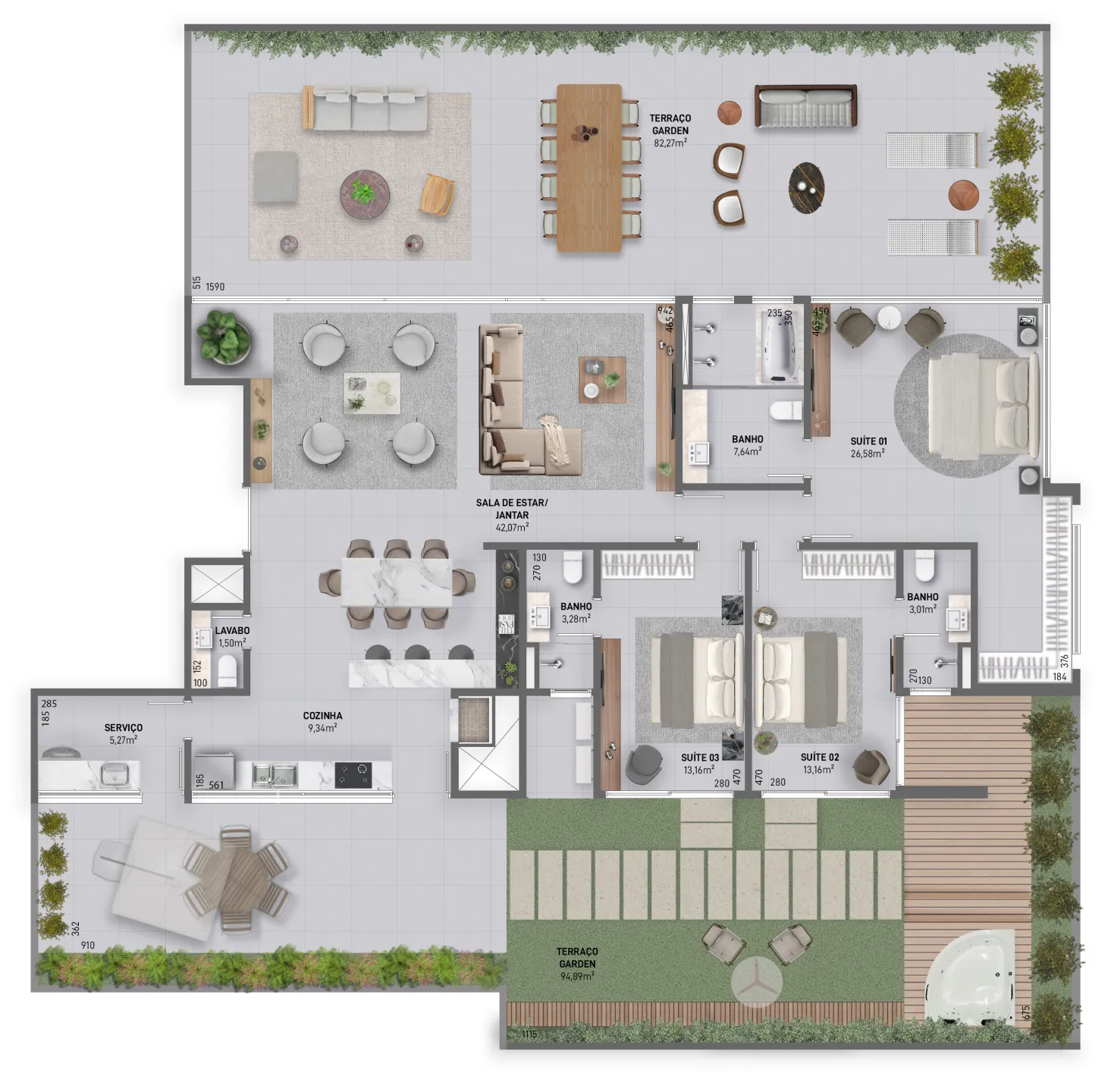 Imagem Apartamento à venda em Torres, Predial, com 3 quartos, 200.38m2