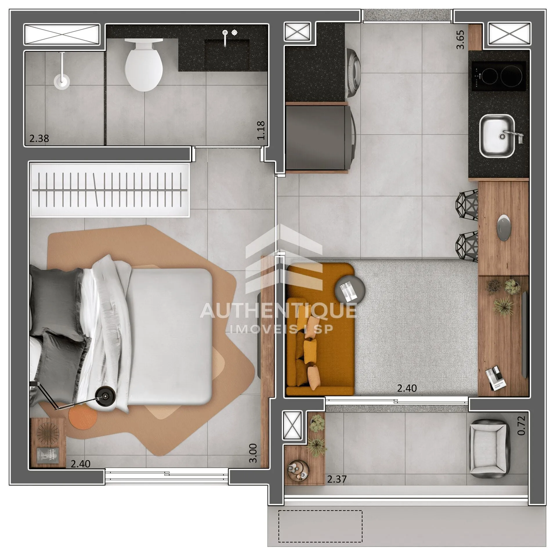 Imagem LIVING FULL FARIA LIMA - Apartamento no bairro Pinheiros à venda