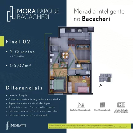 Imagem Apartamento à venda Bacacheri Curitiba PR