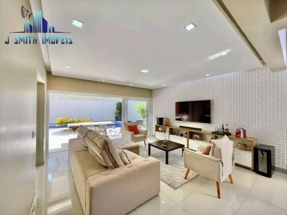 Imagem CASA LINDA, MODERNA, 4 SUÍTES AMPLAS, GOURMET, PISCINA. LAZER NO COND.